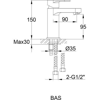 Ivan Basin Mixer - Chrome